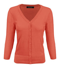 Load image into Gallery viewer, Crewneck Button Down Knit Plus Size  Cardigans