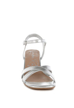 Load image into Gallery viewer, Edessa Metallic Ankle Strap Sandals