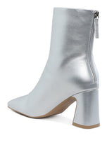 Load image into Gallery viewer, Simba Square Toe Metallic Ankle Boots