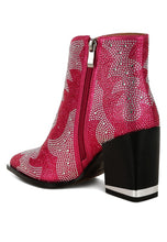 Load image into Gallery viewer, Mugler Rhinestones Embellished Ankle Boots