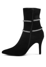 Load image into Gallery viewer, Roda Rhinestone Wrap-Around Stiletto Boots