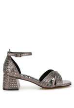 Load image into Gallery viewer, Babylon Low Block Heel Rhinestone Sandals