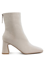Load image into Gallery viewer, Dimri Square Toe Microfiber Ankle Boots
