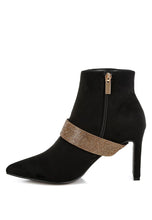 Load image into Gallery viewer, Asagao Diamante &amp; Rhinestones Strap Boots