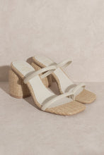 Load image into Gallery viewer, D-MARGARET-RAFFIA, HIGH HEEL, MULES
