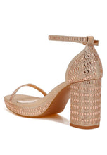 Load image into Gallery viewer, Ronan Rhinestones Embellished Block Sandals