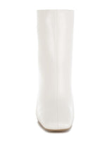 Load image into Gallery viewer, Kostaka Patent Square Toe Ankle Boots