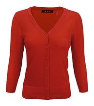 Load image into Gallery viewer, Crewneck Button Down Knit Plus Size  Cardigans