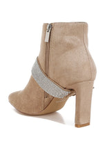 Load image into Gallery viewer, Asagao Diamante &amp; Rhinestones Strap Boots