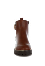 Load image into Gallery viewer, Antorin Chunky Buckle Detail Ankle Boots