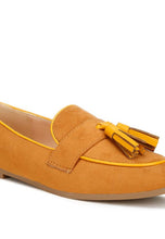 Load image into Gallery viewer, Folklore Micro Suede Tassel Loafers