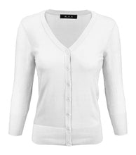 Load image into Gallery viewer, Crewneck Button Down Knit Plus Size  Cardigans