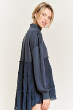 Load image into Gallery viewer, MOCK NECK TUNIC KNIT TOP