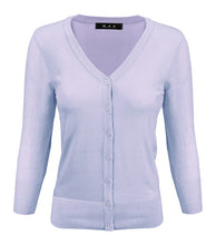 Load image into Gallery viewer, Crewneck Button Down Knit Plus Size  Cardigans