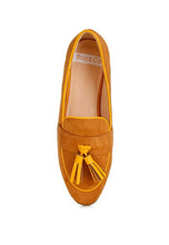 Load image into Gallery viewer, Folklore Micro Suede Tassel Loafers