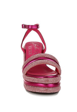 Load image into Gallery viewer, My Bliss Rhinestone Studded Wedge Sandals