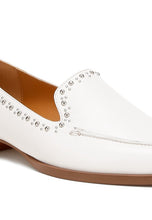 Load image into Gallery viewer, Wolferton Delicate Stud Detail Leather Loafers