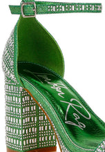 Load image into Gallery viewer, Ronan Rhinestones Embellished Block Sandals