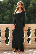 Load image into Gallery viewer, Square Neck Long Sleeve Dress