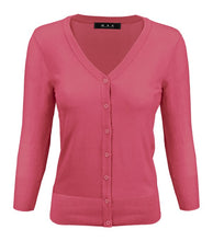 Load image into Gallery viewer, Crewneck Button Down Knit Plus Size  Cardigans