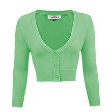 Load image into Gallery viewer, Women&#39;s Cropped Bolero 3/4 Sleeve Cardigan
