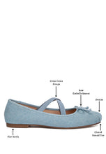 Load image into Gallery viewer, Arimer Criss Cross Strap Ballet Flats
