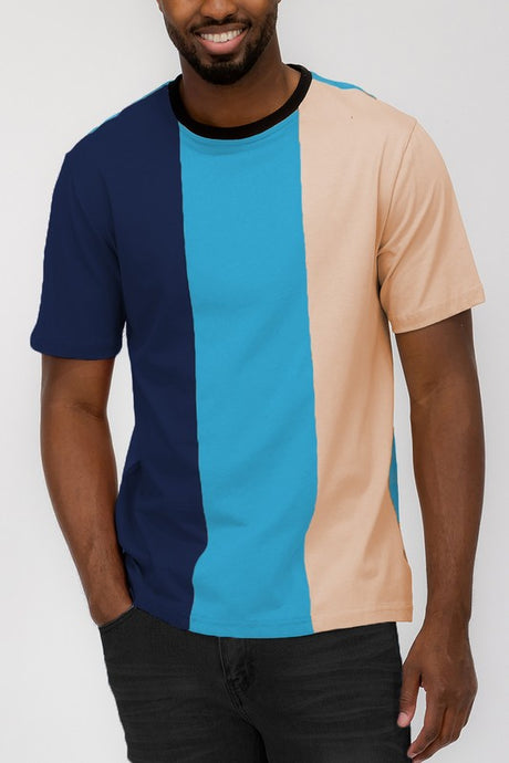Men's Color Block T Shirt