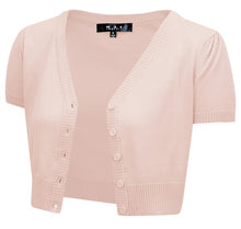 Load image into Gallery viewer, Cropped Bolero Button Down plus Cardigan Sweater