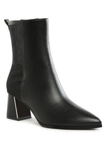 Load image into Gallery viewer, Mimosa Mesh Detail Pointy Ankle Boots