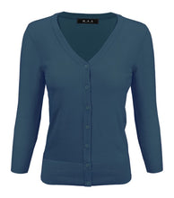 Load image into Gallery viewer, Crewneck Button Down Knit Plus Size  Cardigans