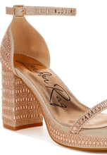 Load image into Gallery viewer, Ronan Rhinestones Embellished Block Sandals