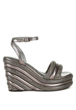 Load image into Gallery viewer, My Bliss Rhinestone Studded Wedge Sandals