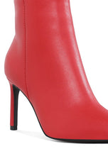 Load image into Gallery viewer, Tatria Textured Stiletto Heel Ankle Boots