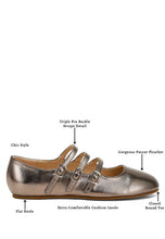 Load image into Gallery viewer, Macarina Triple Strap Mary Jane Sandals