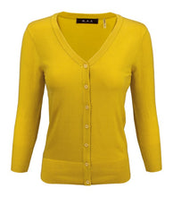 Load image into Gallery viewer, Crewneck Button Down Knit Plus Size  Cardigans