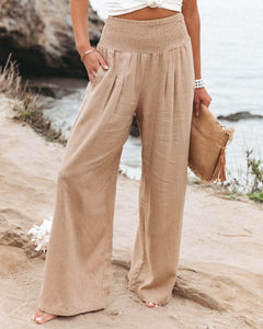 Cotton Linen Loose Trousers