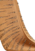 Load image into Gallery viewer, Toget Satin Rhinestone Ankle Party Boots