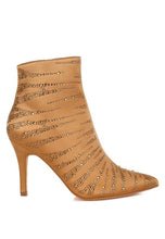 Load image into Gallery viewer, Toget Satin Rhinestone Ankle Party Boots