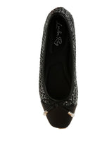 Load image into Gallery viewer, Acino Boucle Pearl Bow Ballerinas