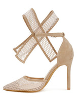 Load image into Gallery viewer, Regenta Big Bow Detail Stiletto Sandals