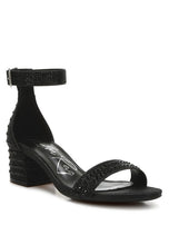 Load image into Gallery viewer, Twerky Rhinestones Embellished Block Sandals