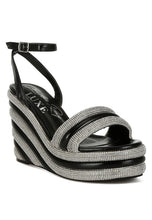Load image into Gallery viewer, My Bliss Rhinestone Studded Wedge Sandals