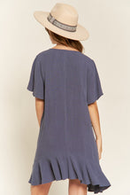 Load image into Gallery viewer, PLUS TIERED RUFFLE MINI DRESS