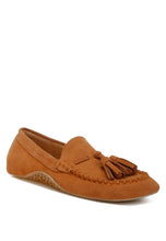 Load image into Gallery viewer, Kipstar Suede Round Toe Tassel Loafers