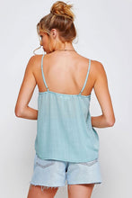 Load image into Gallery viewer, TEXTURED RUFFLE FRILL TANK TOP