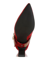 Load image into Gallery viewer, Asagao Diamante &amp; Rhinestones Strap Boots