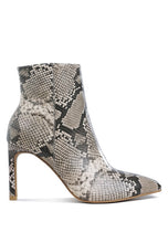 Load image into Gallery viewer, Tatria Textured Stiletto Heel Ankle Boots