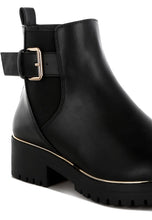 Load image into Gallery viewer, Antorin Chunky Buckle Detail Ankle Boots
