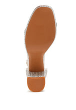Load image into Gallery viewer, Ronan Rhinestones Embellished Block Sandals