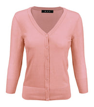 Load image into Gallery viewer, Crewneck Button Down Knit Plus Size  Cardigans